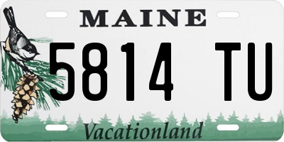 ME license plate 5814TU