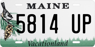 ME license plate 5814UP