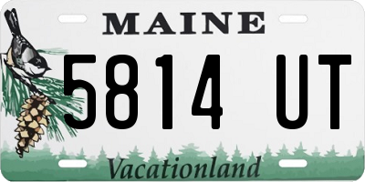 ME license plate 5814UT