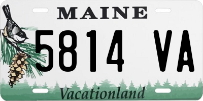 ME license plate 5814VA