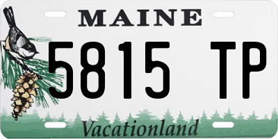 ME license plate 5815TP