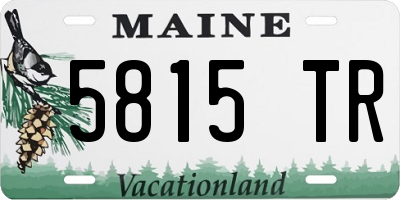 ME license plate 5815TR