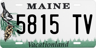 ME license plate 5815TV