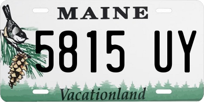 ME license plate 5815UY