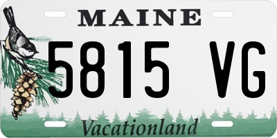 ME license plate 5815VG