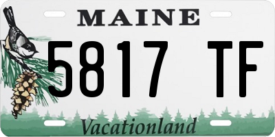 ME license plate 5817TF