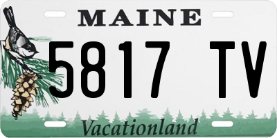 ME license plate 5817TV