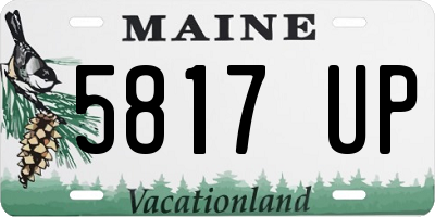 ME license plate 5817UP