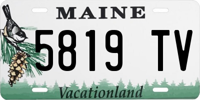 ME license plate 5819TV
