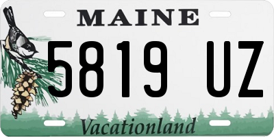 ME license plate 5819UZ