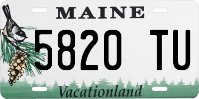 ME license plate 5820TU