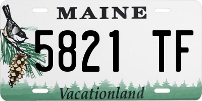 ME license plate 5821TF