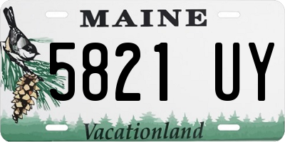 ME license plate 5821UY