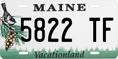 ME license plate 5822TF