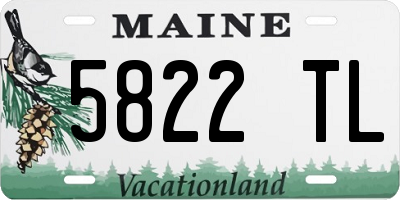 ME license plate 5822TL