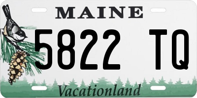 ME license plate 5822TQ