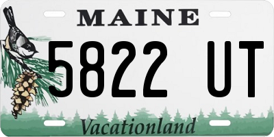 ME license plate 5822UT