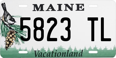 ME license plate 5823TL