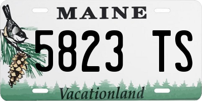 ME license plate 5823TS