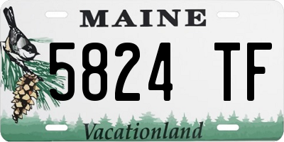 ME license plate 5824TF