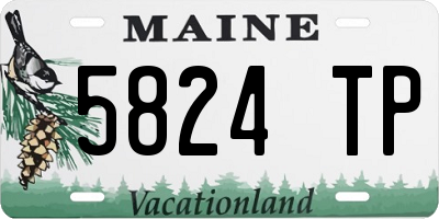ME license plate 5824TP