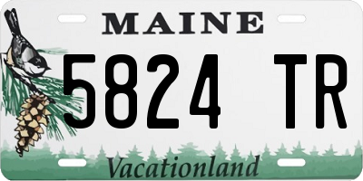 ME license plate 5824TR