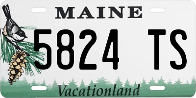 ME license plate 5824TS