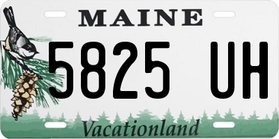 ME license plate 5825UH