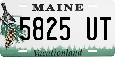 ME license plate 5825UT