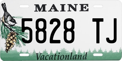 ME license plate 5828TJ