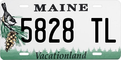 ME license plate 5828TL