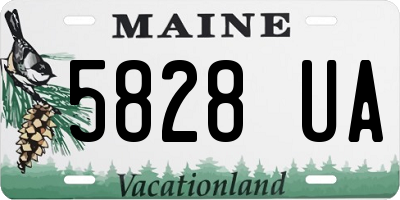 ME license plate 5828UA