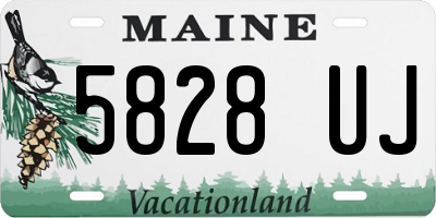 ME license plate 5828UJ