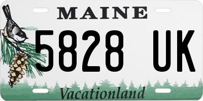 ME license plate 5828UK