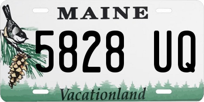 ME license plate 5828UQ