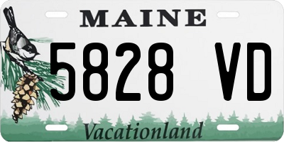 ME license plate 5828VD