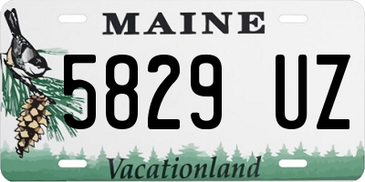 ME license plate 5829UZ