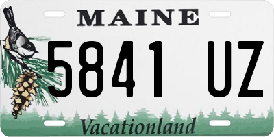 ME license plate 5841UZ