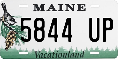 ME license plate 5844UP