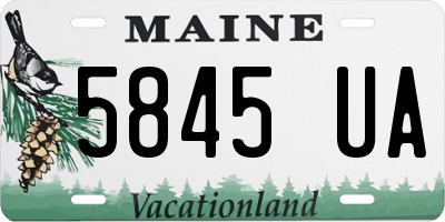 ME license plate 5845UA