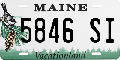 ME license plate 5846SI