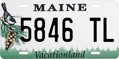 ME license plate 5846TL