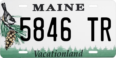 ME license plate 5846TR