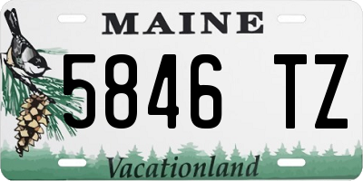 ME license plate 5846TZ