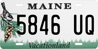 ME license plate 5846UQ