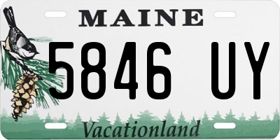 ME license plate 5846UY