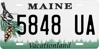 ME license plate 5848UA