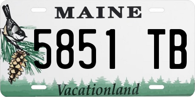 ME license plate 5851TB