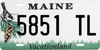 ME license plate 5851TL
