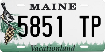 ME license plate 5851TP